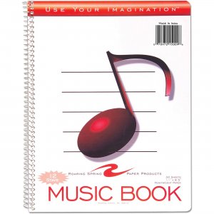 Roaring Spring Wirebound Music Notebook - Letter 15009 ROA15009