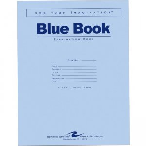 Roaring Spring Blue Book 11"x8.5" WM 6 SHT/12 Page 77516 ROA77516