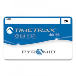 Pyramid Technologies Swipe Cards for TimeTrax Time Clocks, 3.62 x 2.12, 25/Pack PTI647853 41303