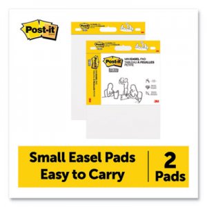 Post-it Easel Pads Super Sticky Self Stick Easel Pads, 15 x 18, White, 20 Sheets/Pad, 2 Pads/Pack