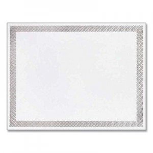 Great Papers! Foil Border Certificates, 8.5 x 11, Ivory/Silver, Braided, 15/Pack GRP926454 963027S