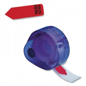 Redi-Tag Sign Here Page Flags in Dispenser, 0.56" Wide, Red, 120/Roll, 2 Rolls/Pack RTG420874 93022