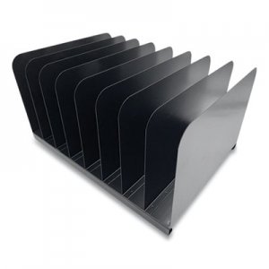 Huron Steel Vertical File Organizer, 8 Sections, Letter Size Files, 11 x 15 x 7.75, Black CTX24431902 HASZ0146