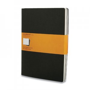 Moleskine Cahier Journal, Quadrille Rule, Black Cover, 7.5 x 10, 3/Pack HBG401616 705038