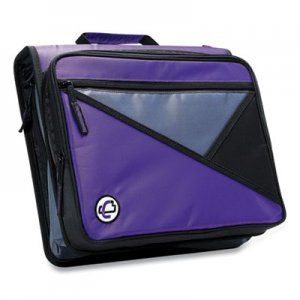 Case it Universal Zipper Binder, 3 Rings, 2" Capacity, 11 x 8.5, Purple/Gray Accents CAE271290 LT-007 PUR