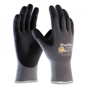 MaxiFlex Ultimate Seamless Knit Nylon Gloves, Nitrile Coated MicroFoam Grip on Palm and Fingers, Medium, Gray, 12 Pairs PID179948 34