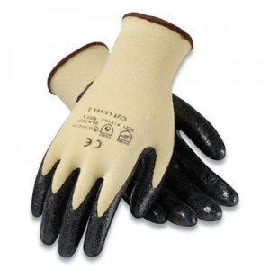 G-Tek KEV Seamless Knit Kevlar Gloves, Small, Yellow/Black, 12 Pairs PID179394 09-K1450/S