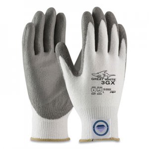 PIP Great White 3GX Seamless Knit Dyneema Diamond Blended Gloves, Medium, White/Gray PID1639163 19-D322/M