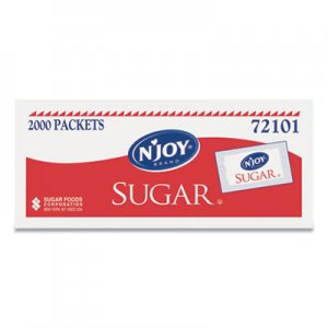 N'Joy Sugar Packets, 0.1 oz, 2,000 Packets/Box NJO633757 SUG72101