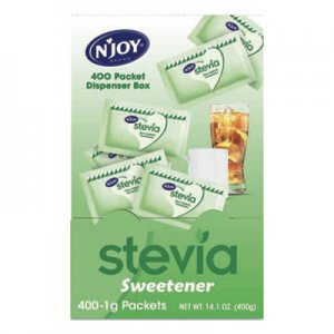 N'Joy Stevia Artificial Sweetener, 0.4 oz. 400 Packets/Box NJO1625535 83221