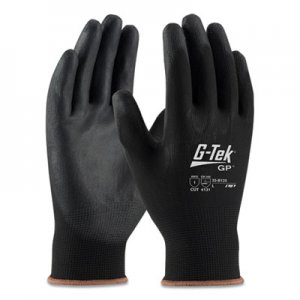 G-Tek GP Polyurethane-Coated Nylon Gloves, X-Large, Black, 12 Pairs PID179498 33-B125/XL