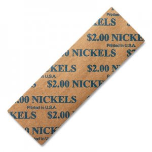 Dunbar Security Products Flat Coin Wrappers, Nickels, $2, 1000 Wrappers/Box DBR24392477 2NF