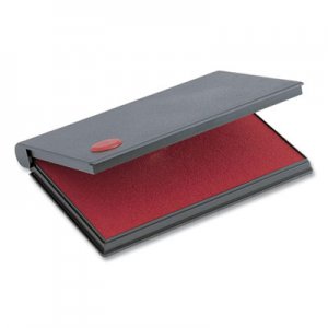COSCO 2000 PLUS One-Color Felt Stamp Pad, #1, 4.25" x 2.75", Red CSC819370 090410