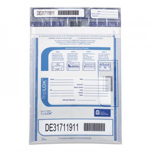 Control Papers TripLOK Series A Tamper-Evident Bags, 19 x 12, Clear, 100/Pack CNK818848 585028