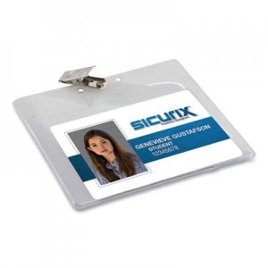 SICURIX SICURIX Badge Holder, Horizontal, 3 x 4, Clear, 50/Pack SRX903136 BAU67840