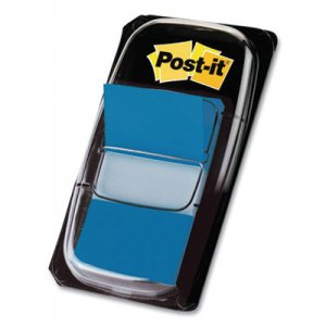 Post-it 1" Flags Value Pack, Blue, 50 Flags/Dispenser, 24 Dispensers/Pack MMM689374 680224