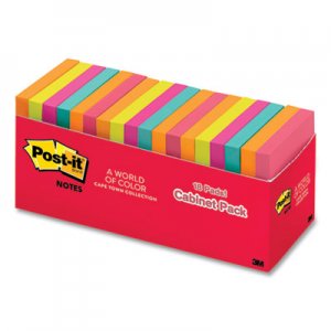 Post-it Pop-up Notes Super Sticky Pop-up 3 x 3 Note Refill, Cape Town, 100 Sheets/Pad, 18