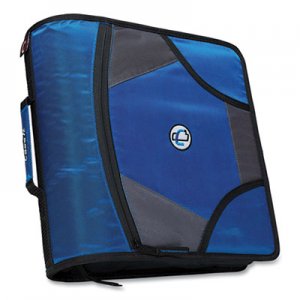 Case it King Size Mighty Zip Tab Binder, 3 Rings, 4" Capacity, 11 x 8.5, Purple CAE271274 D-186