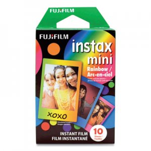 Fujifilm Instax Mini Rainbow Instant Film, 800 ASA, Color, 10 Sheets FUJ275747 16437401