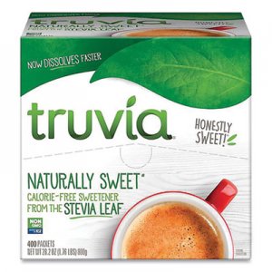 Truvia Natural Sugar Substitute, 0.07 oz Packet, 400 Packets/Box TRU1053787 BBD02056