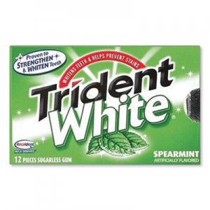 Trident Sugar-Free Gum, White Spearmint, 16 Sticks/Pack, 9 Packs/Box CDB2051057 AMC67610