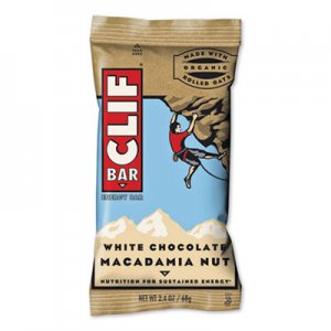 CLIF Bar Energy Bar, White Chocolate Macadamia Nut, 2.4 oz Bar, 12 Bars/Box CBC2481590 CCC161009