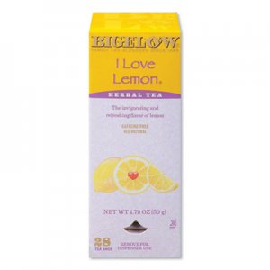 Bigelow I Love Lemon Herbal Tea, 0.06 oz Tea Bag, 28/Box BTC913730 RCB003991