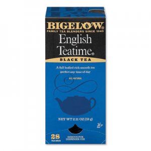 Bigelow English Teatime Black Tea, 0.08 oz Tea Bag, 28/Box BTC913720 RCB003451