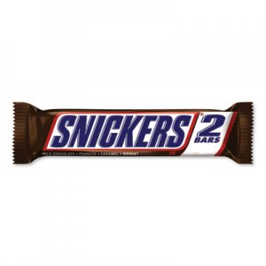 Snickers Sharing Size Chocolate Bars, Milk Chocolate, 3.29 oz, 24/Box SNI897905 MMM32252