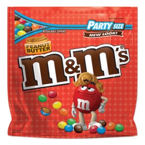 M & M's Chocolate Candies, Peanut Butter, 38 oz Resealable Bag MNM926779 MMM55085