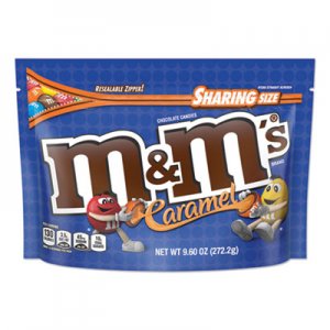 M & M's Chocolate Candies, Caramel, 9.6 oz Resealable Bag MNM2720833 MMM50887