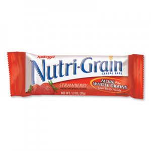 Kellogg's Nutri-Grain Soft Baked Breakfast Bars, Strawberry, 1.3 oz, 8/Box KEB24300360 KEE35902