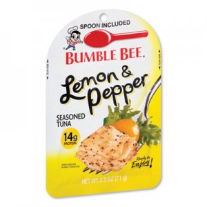 Bumble Bee Ready to Enjoy Seasoned Tuna, Lemon and Pepper, 2.5 oz Pouch, 12/Carton BBY24324249 KAR24064