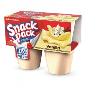 Snack Pack Pudding Cups, Vanilla, 3.5 oz Cup, 48/Carton CNG2522788 HUN55419