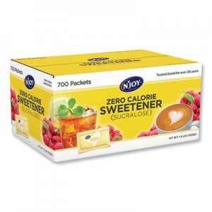 N'Joy Yellow Sucralose Zero Calorie Sweetener Packets, 1 g Packet, 700 Packets/Carton NJO1016715 83531