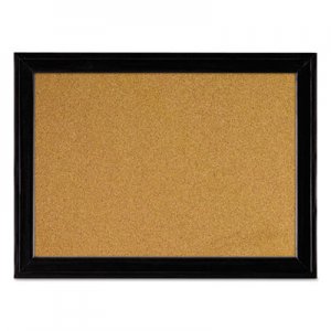Quartet Cork Bulletin Board with Black Frame, 17 x 11 QRT79279 79279