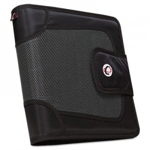 Case it Premium Velcro Closure Binder, 3 Rings, 2" Capacity, 11 x 8.5, Black CAES816 S-816-BLACK