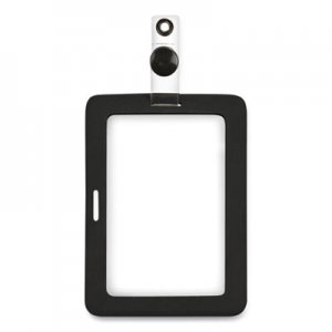 COSCO MyID Badge Holder, Vertical/Horizontal, 3 5/8 x 2 1/4, Black, 1/ea COS075015 075015