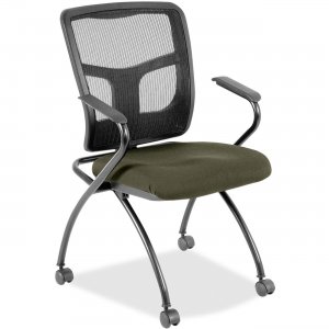 Lorell Mesh Back Fabric Seat Nesting Chairs 8437427