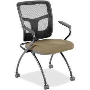 Lorell Mesh Back Fabric Seat Nesting Chairs 8437433