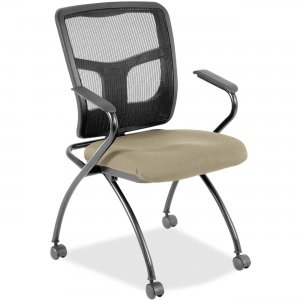 Lorell Mesh Back Fabric Seat Nesting Chairs 8437445