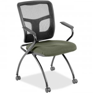 Lorell Mesh Back Fabric Seat Nesting Chairs 8437485