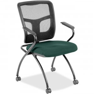 Lorell Mesh Back Fabric Seat Nesting Chairs 8437442