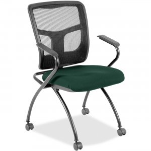 Lorell Mesh Back Fabric Seat Nesting Chairs 8437450