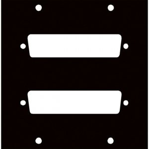 Middle Atlantic Products Punchout Panel 2DB50