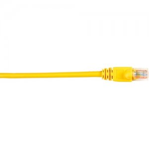 Black Box CAT5e Value Line Patch Cable, Stranded, Yellow, 2-ft. (0.6-m), 10-Pack CAT5EPC-002-YL-10PAK