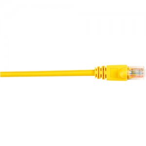 Black Box CAT5e Value Line Patch Cable, Stranded, Yellow, 3-ft. (0.9-m), 10-Pack CAT5EPC-003-YL-10PAK