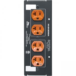 Middle Atlantic Products MPR Module,20 A,Double Duplex M-2X20IGA