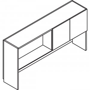 Lacasse Hutch with 2 Doors On Right - 36" H 3NNNE723616PRZ