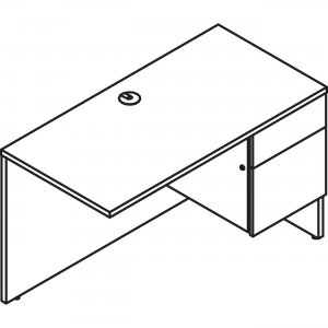 Lacasse Right Executive Return - 2-Drawer 41YNR2442FB